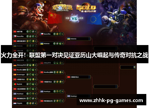 火力全开！联盟第一对决见证亚历山大崛起与传奇对抗之战
